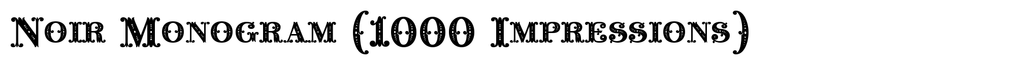 Noir Monogram (1000 Impressions) image